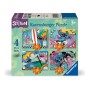 Puzzle Disney Stitch 4 buc in cutie 12 16 20 24 piese